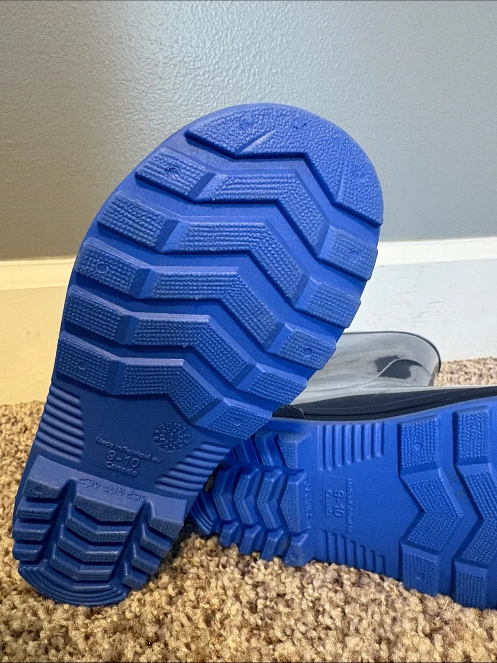 wonder nation Navy and Blue Kids Rain Boots
